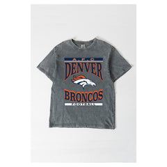 Denver Broncos  Gameday Couture Women's Oversized Classic Grind Washed T-Shirt