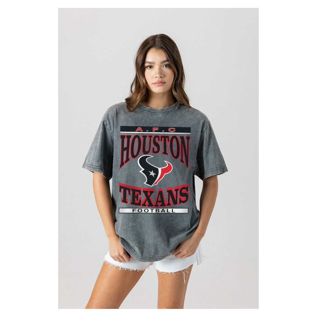 Houston Texans  Gameday Couture Women's Oversized Classic Grind Washed T-Shirt