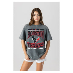 Houston Texans  Gameday Couture Women's Oversized Classic Grind Washed T-Shirt