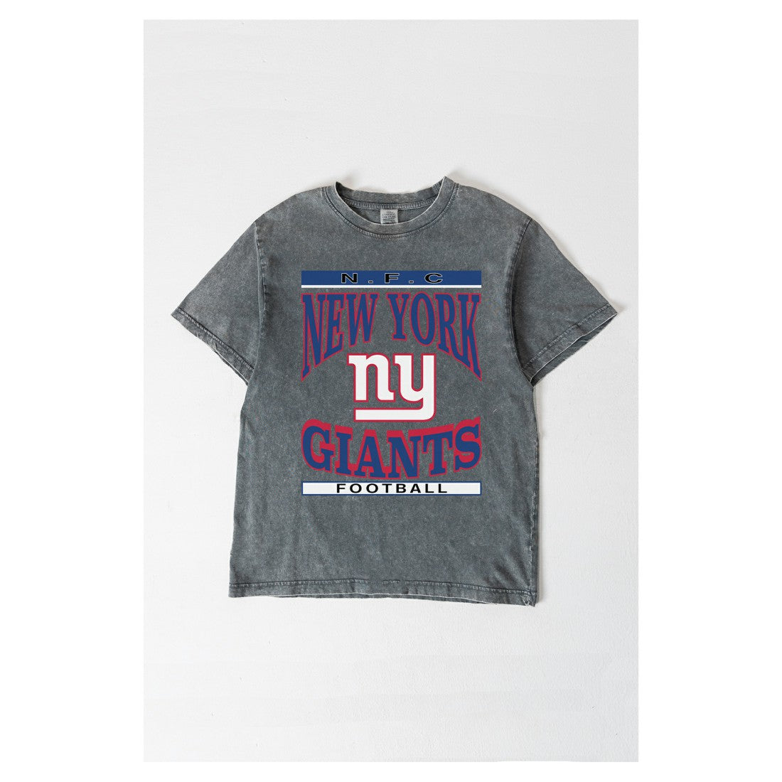 New York Giants  Gameday Couture Women's Oversized Classic Grind Washed T-Shirt