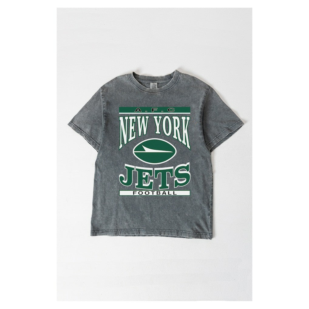 New York Jets  Gameday Couture Women's Oversized Classic Grind Washed T-Shirt