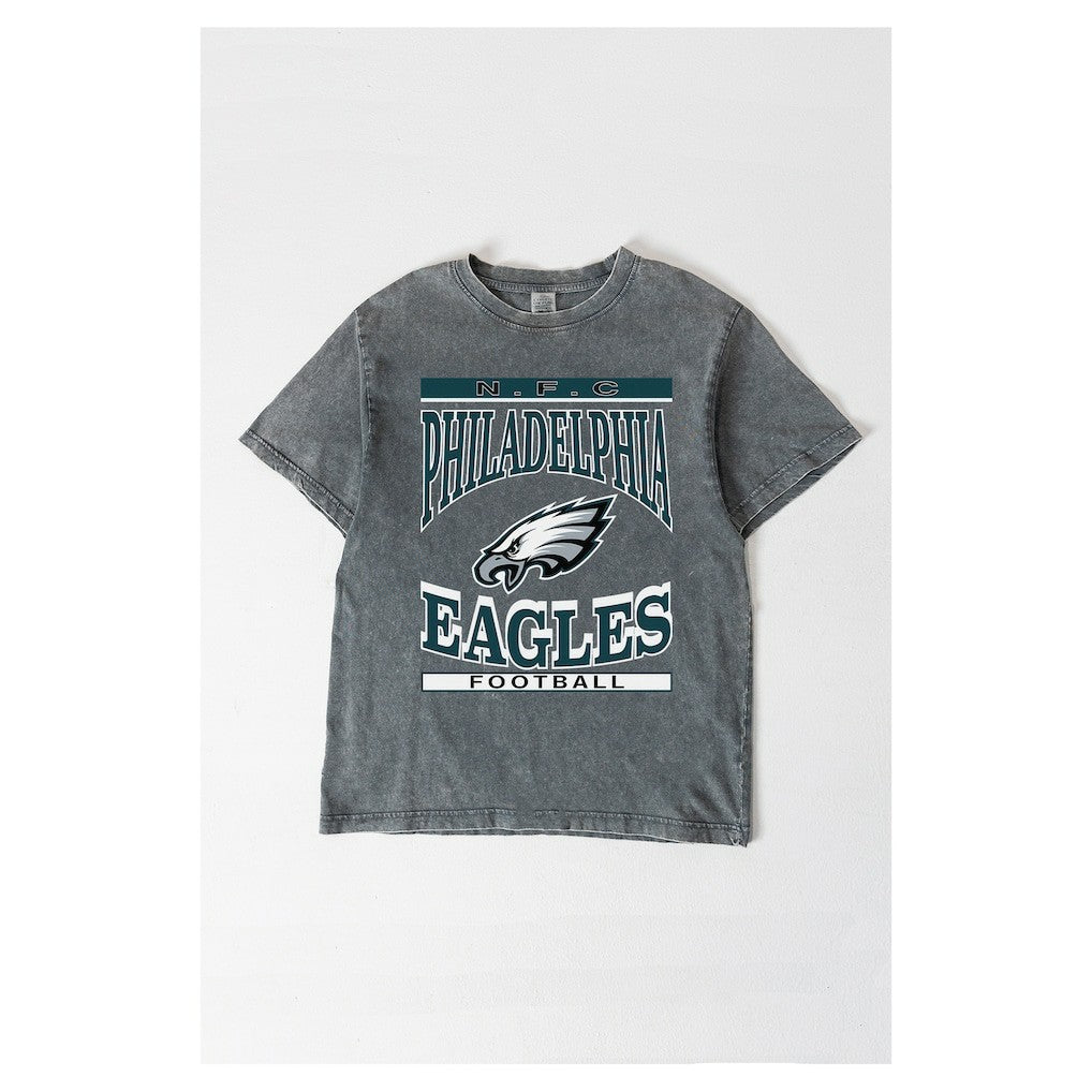 Philadelphia Eagles  Gameday Couture Women's Oversized Classic Grind Washed T-Shirt