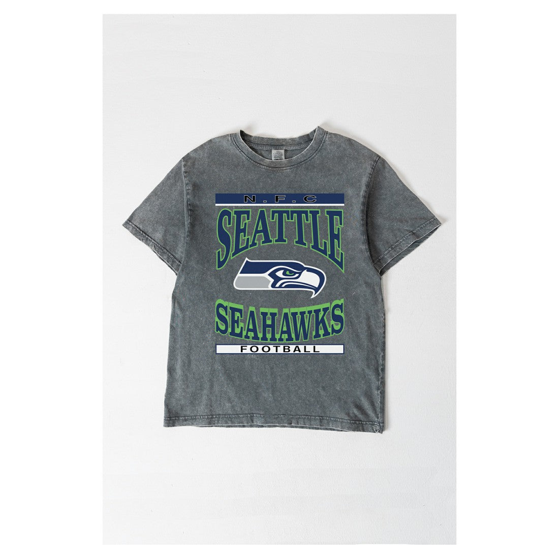 Seattle Seahawks  Gameday Couture Women's Oversized Classic Grind Washed T-Shirt