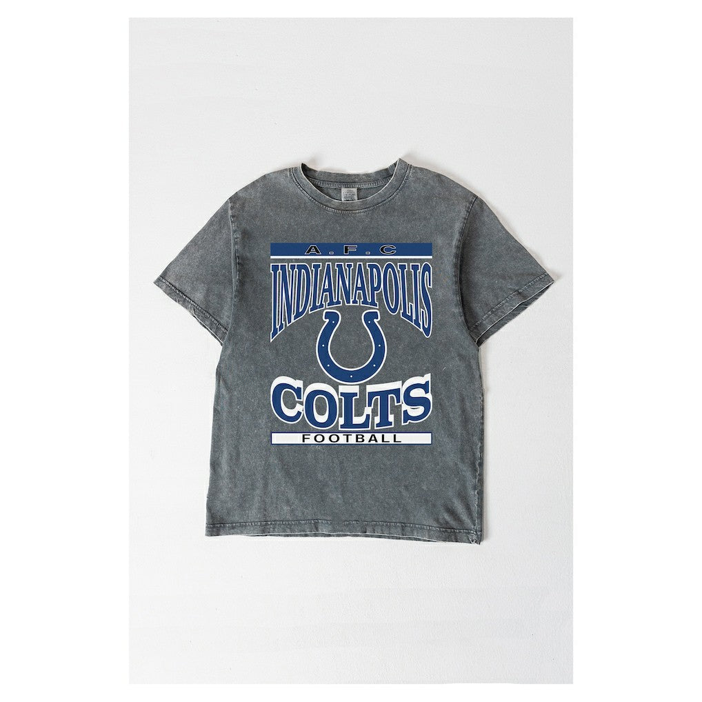 Indianapolis Colts  Gameday Couture Women's Oversized Classic Grind Washed T-Shirt