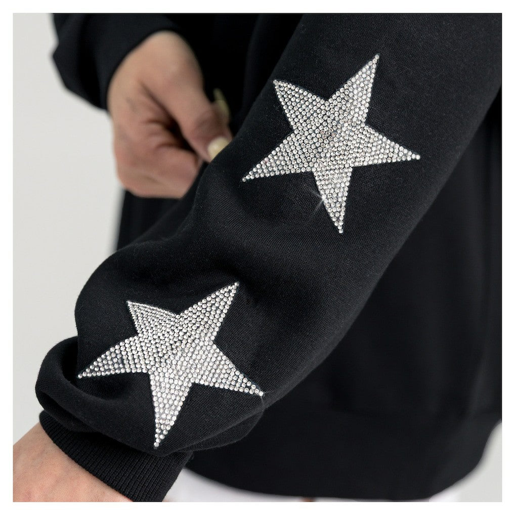Dallas Cowboys  Gameday Couture Women's Pure Victory Rhinestud Star-Sleeve Pullover Sweatshirt