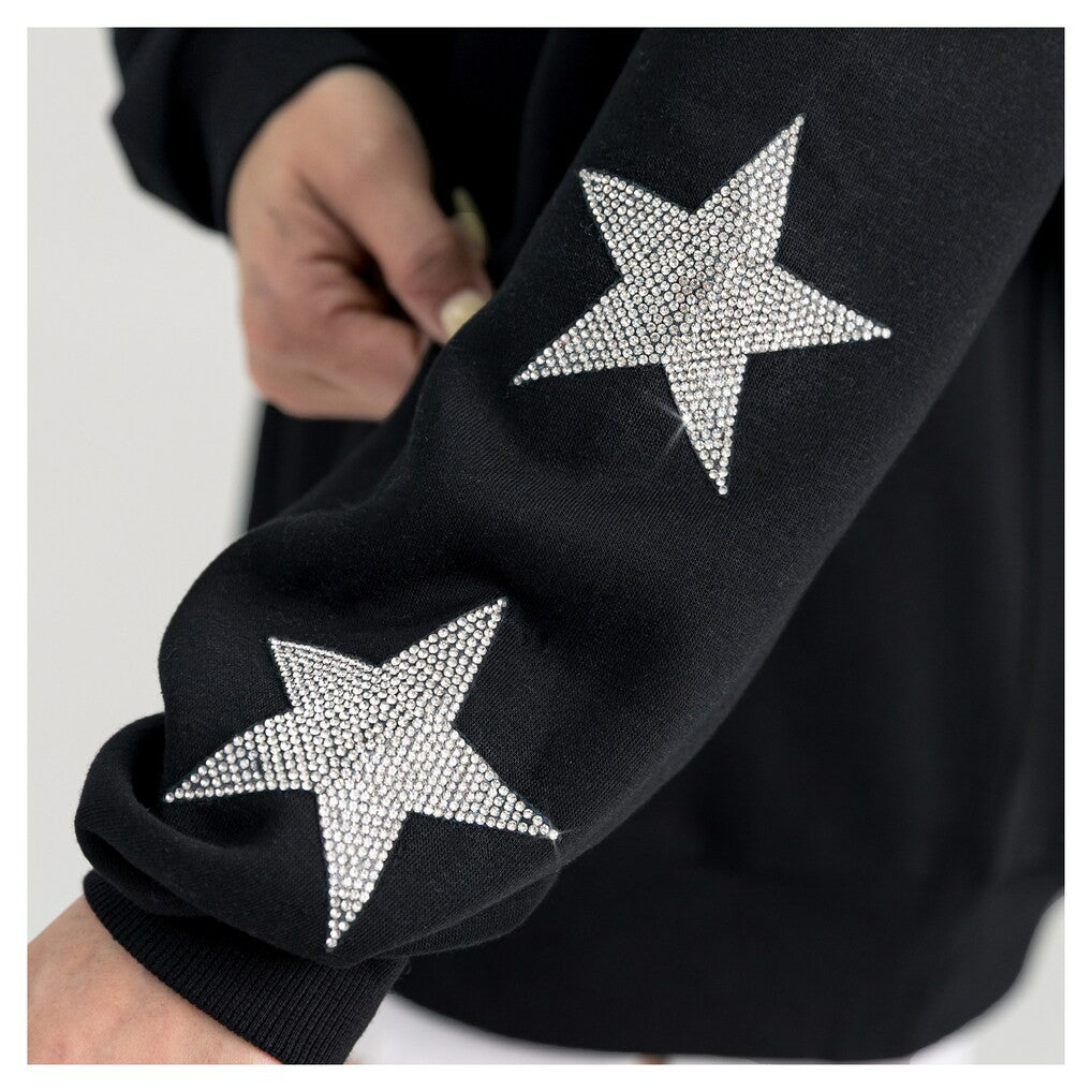 Green Bay Packers  Gameday Couture Women's Pure Victory Rhinestud Star-Sleeve Pullover Sweatshirt
