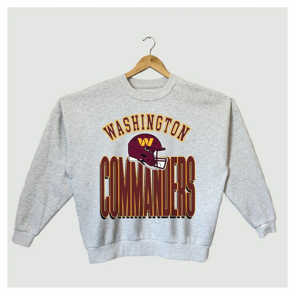 Washington Commanders  Gameday Couture Women's Fierce Focus Premium Oversized Fleece Pullover Sweatshirt