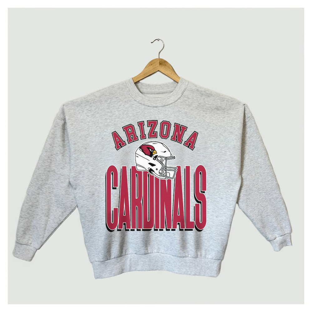 Arizona Cardinals  Gameday Couture Women's Fierce Focus Premium Oversized Fleece Pullover Sweatshirt