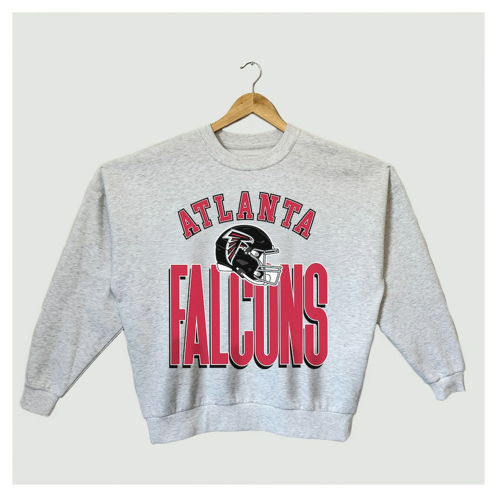 Atlanta Falcons  Gameday Couture Women's Fierce Focus Premium Oversized Fleece Pullover Sweatshirt