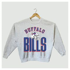 Buffalo Bills  Gameday Couture Women's Fierce Focus Premium Oversized Fleece Pullover Sweatshirt