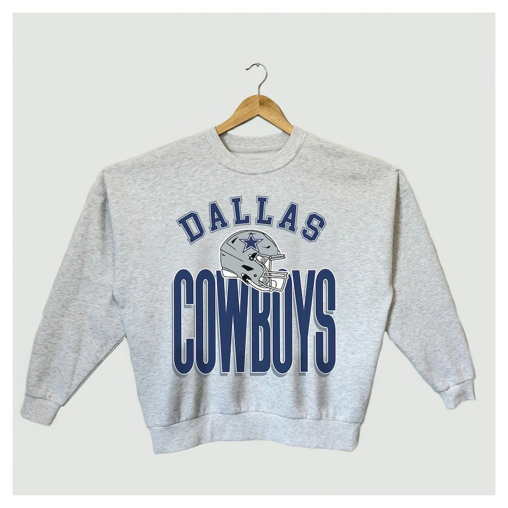 Dallas Cowboys  Gameday Couture Women's Fierce Focus Premium Oversized Fleece Pullover Sweatshirt