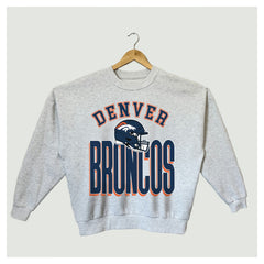 Denver Broncos  Gameday Couture Women's Fierce Focus Premium Oversized Fleece Pullover Sweatshirt