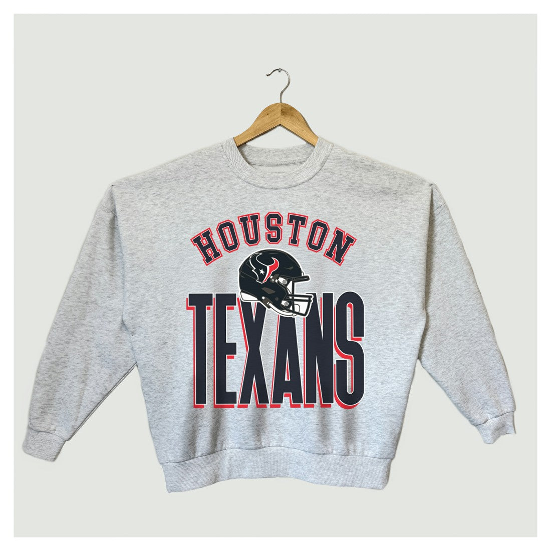 Houston Texans  Gameday Couture Women's Fierce Focus Premium Oversized Fleece Pullover Sweatshirt