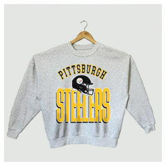 Pittsburgh Steelers  Gameday Couture Women's Fierce Focus Premium Oversized Fleece Pullover Sweatshirt