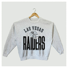 Las Vegas Raiders  Gameday Couture Women's Fierce Focus Premium Oversized Fleece Pullover Sweatshirt