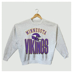 Minnesota Vikings  Gameday Couture Women's Fierce Focus Premium Oversized Fleece Pullover Sweatshirt