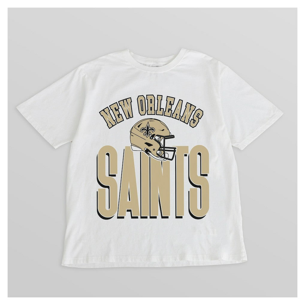 New Orleans Saints  Gameday Couture Women's Oversized Classic Fierce Focus T-Shirt