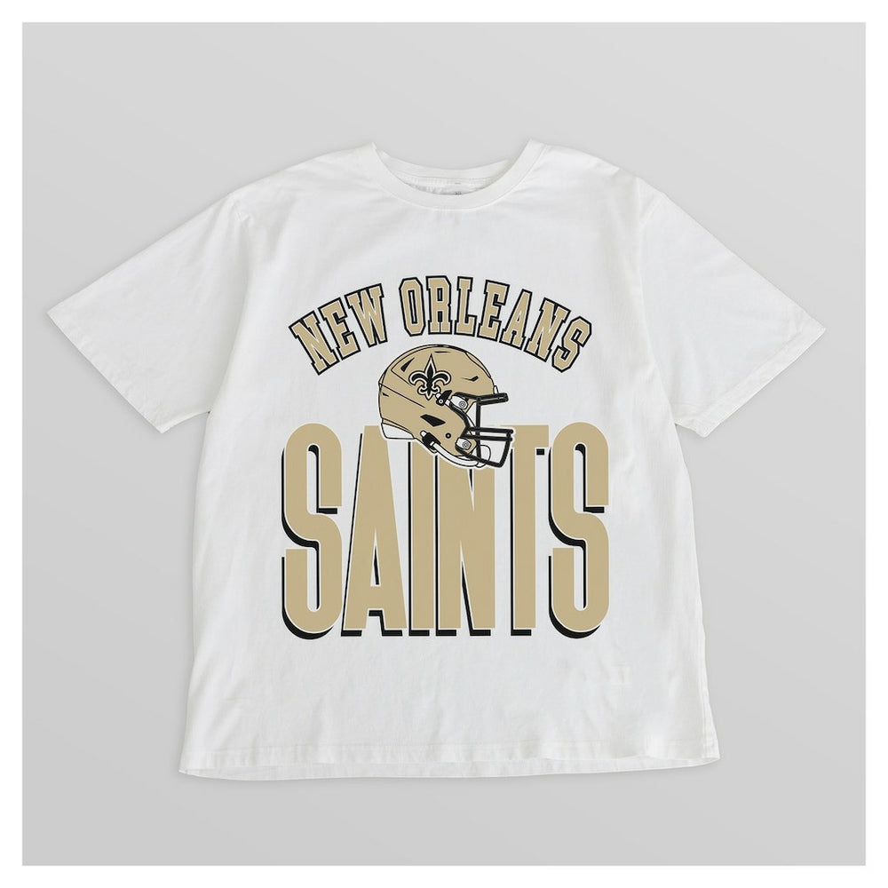 New Orleans Saints  Gameday Couture Women's Oversized Classic Fierce Focus T-Shirt