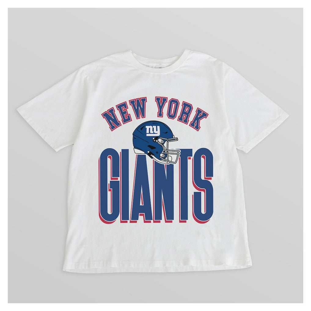 New York Giants  Gameday Couture Women's Oversized Classic Fierce Focus T-Shirt
