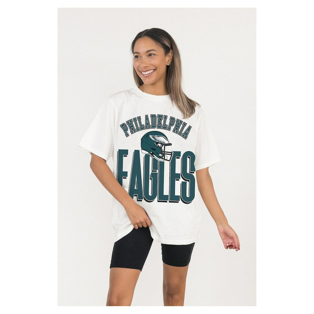 Philadelphia Eagles  Gameday Couture Women's Oversized Classic Fierce Focus T-Shirt