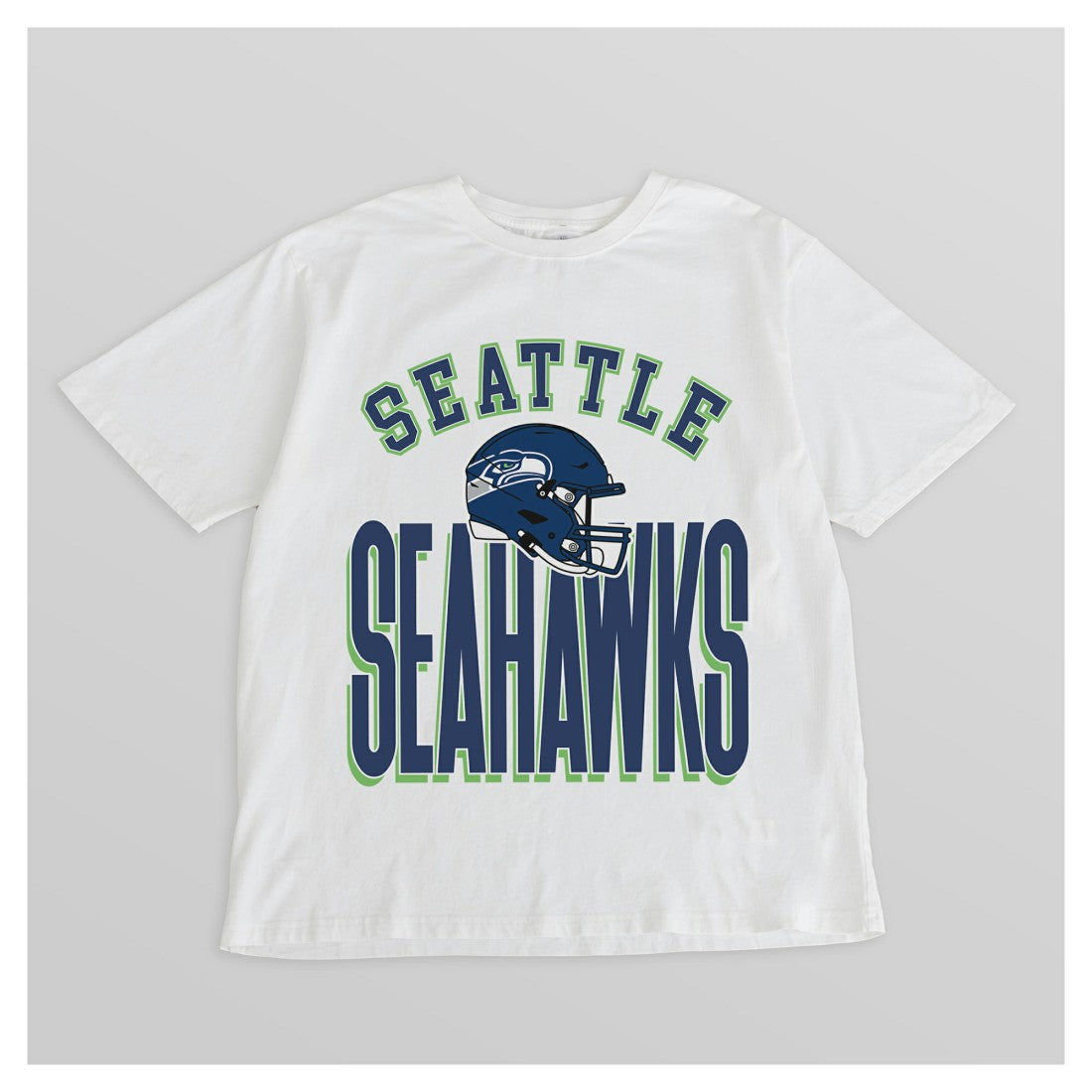 Seattle Seahawks  Gameday Couture Women's Oversized Classic Fierce Focus T-Shirt