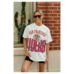 San Francisco 49ers  Gameday Couture Women's Oversized Classic Fierce Focus T-Shirt
