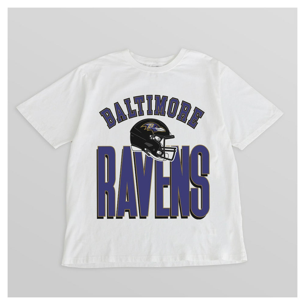 Baltimore Ravens  Gameday Couture Women's Oversized Classic Fierce Focus T-Shirt