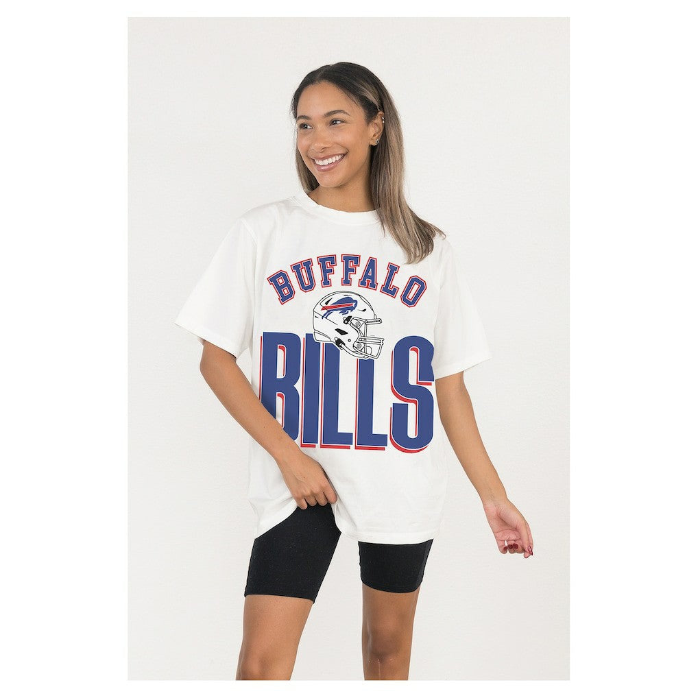 Buffalo Bills  Gameday Couture Women's Oversized Classic Fierce Focus T-Shirt