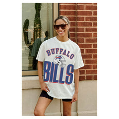 Buffalo Bills  Gameday Couture Women's Oversized Classic Fierce Focus T-Shirt
