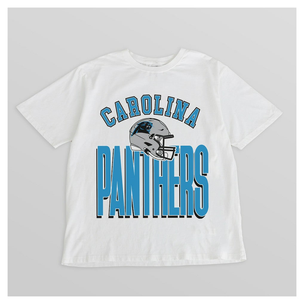 Carolina Panthers  Gameday Couture Women's Oversized Classic Fierce Focus T-Shirt