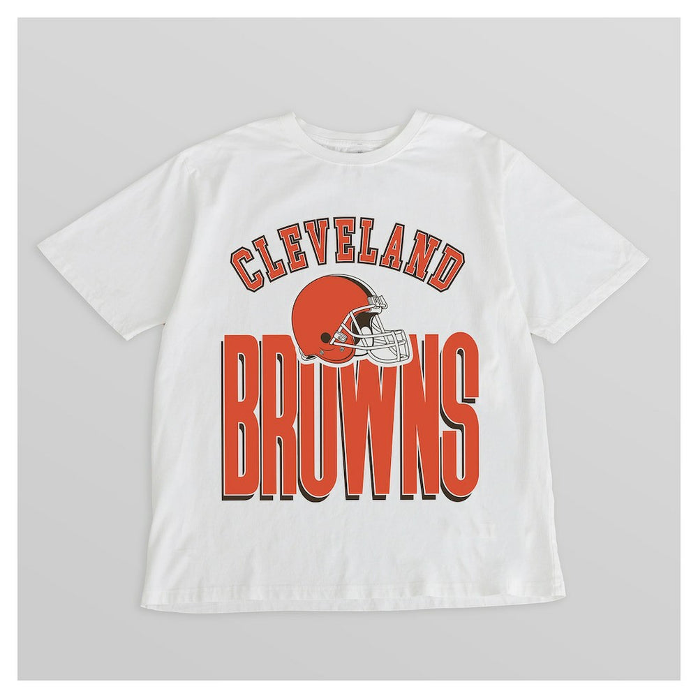 Cleveland Browns  Gameday Couture Women's Oversized Classic Fierce Focus T-Shirt
