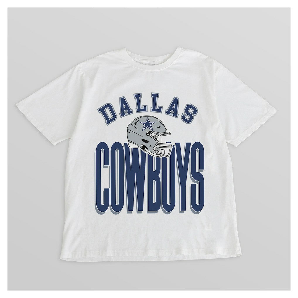 Dallas Cowboys  Gameday Couture Women's Oversized Classic Fierce Focus T-Shirt