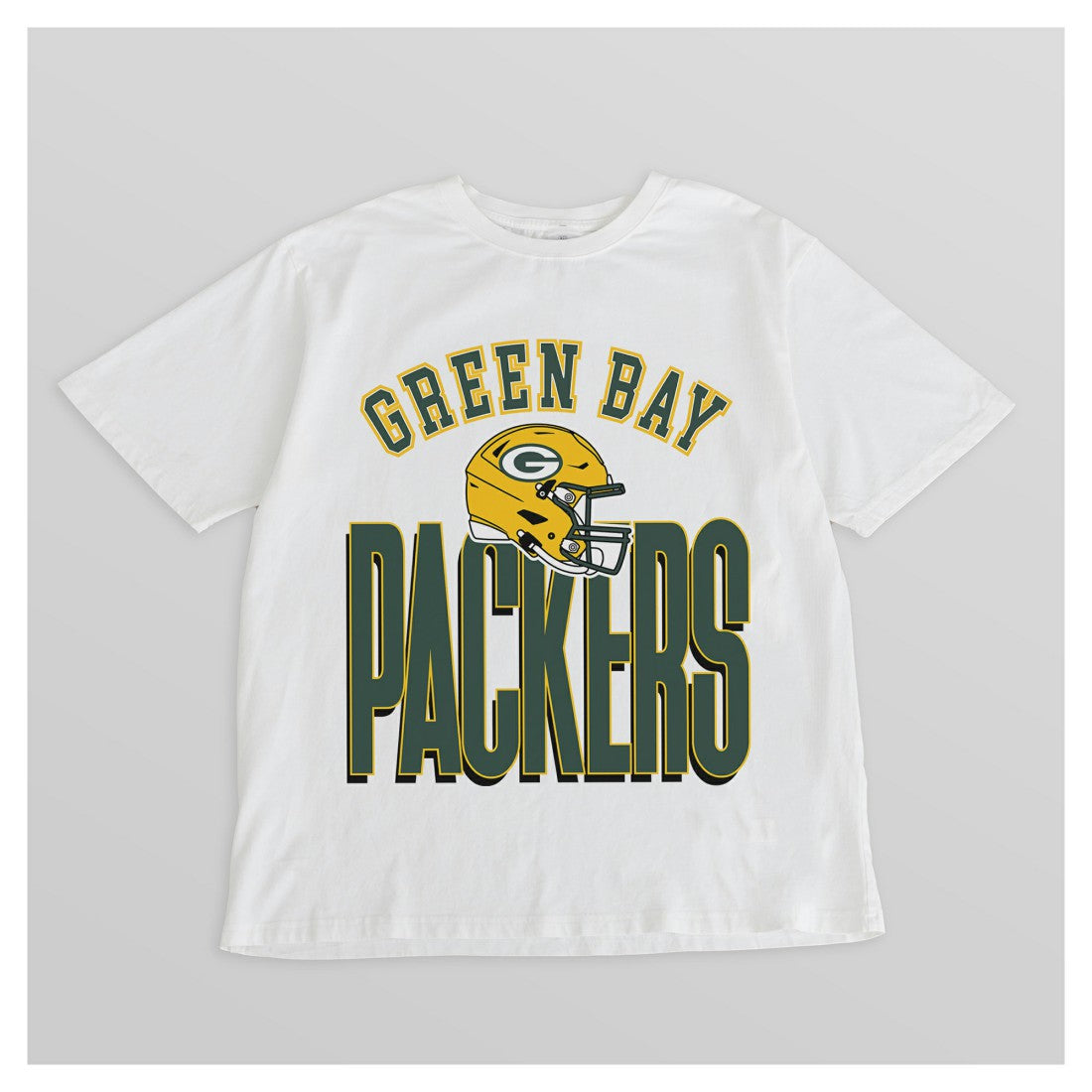 Green Bay Packers  Gameday Couture Women's Oversized Classic Fierce Focus T-Shirt