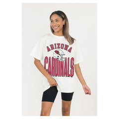 Arizona Cardinals  Gameday Couture Women's Oversized Classic Fierce Focus T-Shirt