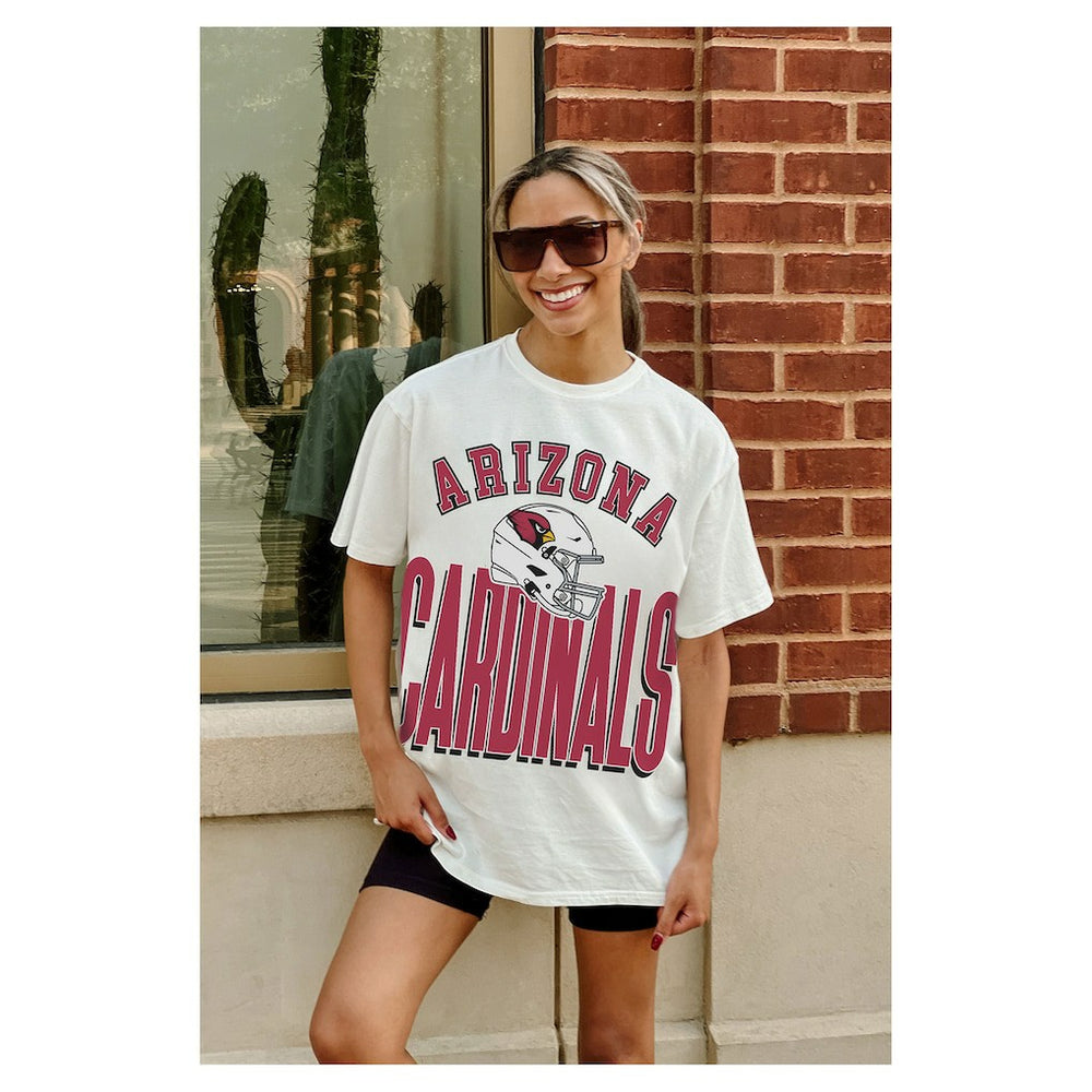 Arizona Cardinals  Gameday Couture Women's Oversized Classic Fierce Focus T-Shirt