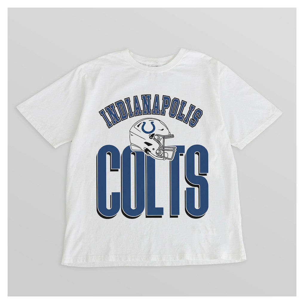 Indianapolis Colts  Gameday Couture Women's Oversized Classic Fierce Focus T-Shirt
