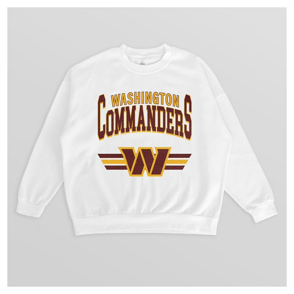 Washington Commanders  Gameday Couture Women's Swift Strike Premium Oversized Fleece Pullover Sweatshirt