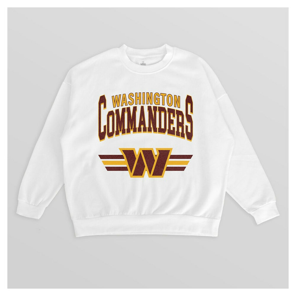 Washington Commanders  Gameday Couture Women's Swift Strike Premium Oversized Fleece Pullover Sweatshirt