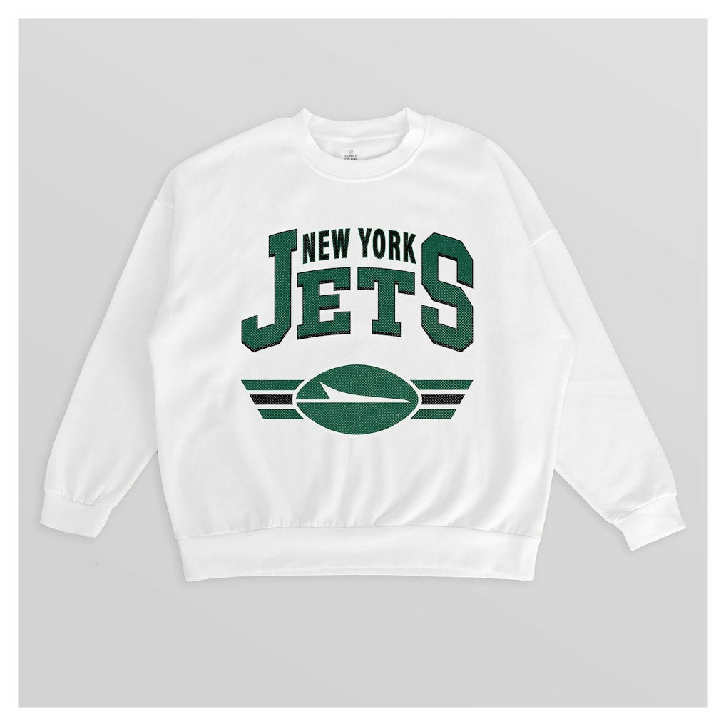 New York Jets  Gameday Couture Women's Swift Strike Premium Oversized Fleece Pullover Sweatshirt