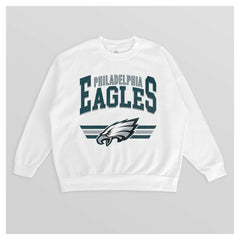 Philadelphia Eagles  Gameday Couture Women's Swift Strike Premium Oversized Fleece Pullover Sweatshirt