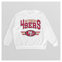 San Francisco 49ers  Gameday Couture Women's Swift Strike Premium Oversized Fleece Pullover Sweatshirt