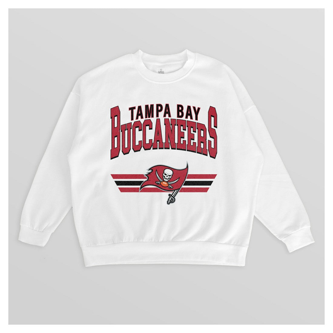 Tampa Bay Buccaneers  Gameday Couture Women's Swift Strike Premium Oversized Fleece Pullover Sweatshirt