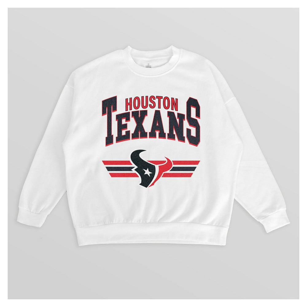 Houston Texans  Gameday Couture Women's Swift Strike Premium Oversized Fleece Pullover Sweatshirt