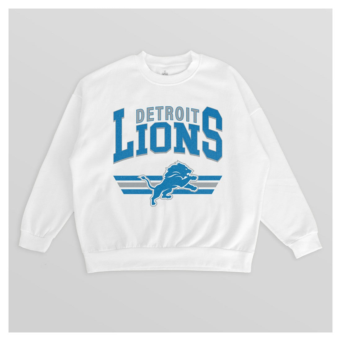 Detroit Lions  Gameday Couture Women's Swift Strike Premium Oversized Fleece Pullover Sweatshirt