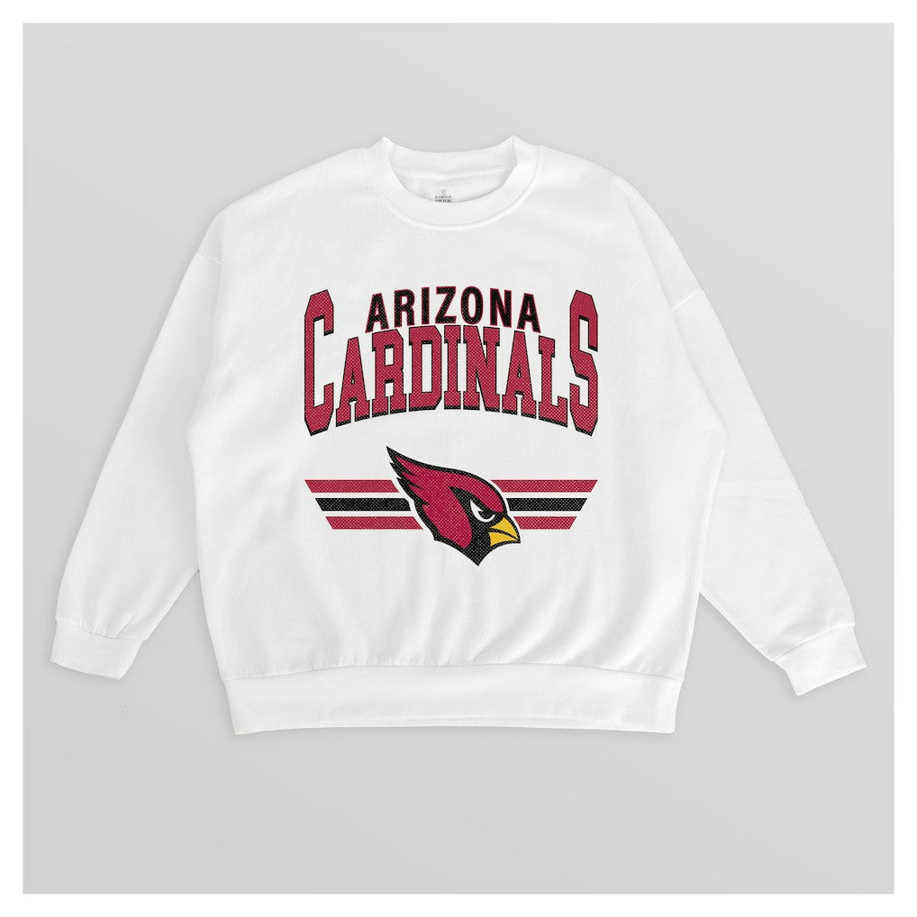 Arizona Cardinals  Gameday Couture Women's Swift Strike Premium Oversized Fleece Pullover Sweatshirt
