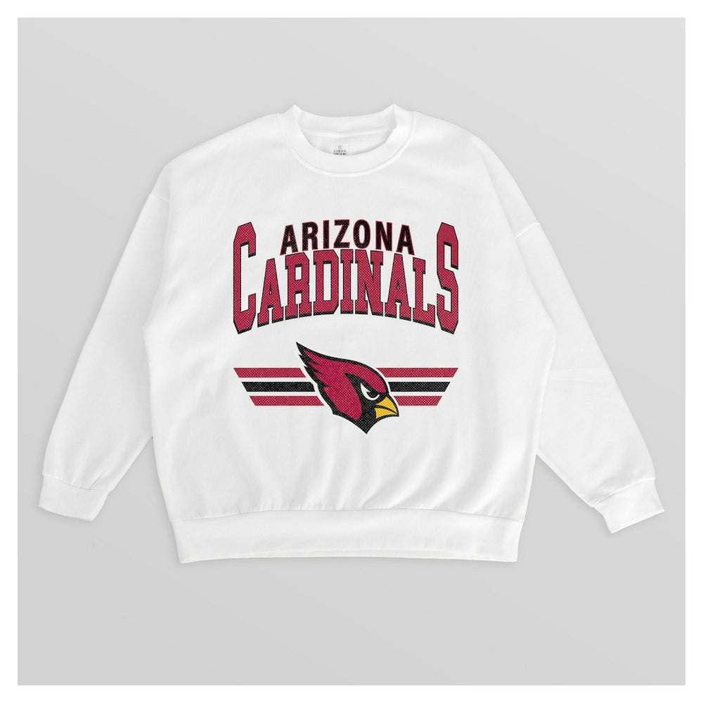 Arizona Cardinals  Gameday Couture Women's Swift Strike Premium Oversized Fleece Pullover Sweatshirt
