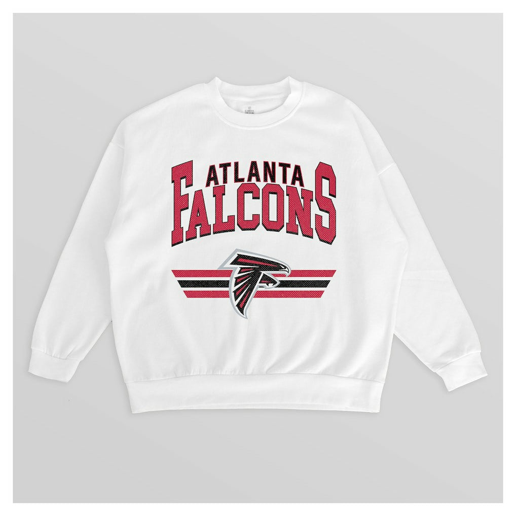 Atlanta Falcons  Gameday Couture Women's Swift Strike Premium Oversized Fleece Pullover Sweatshirt
