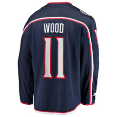 Miles Wood Columbus Blue Jackets Fanatics Home Breakaway Jersey Online