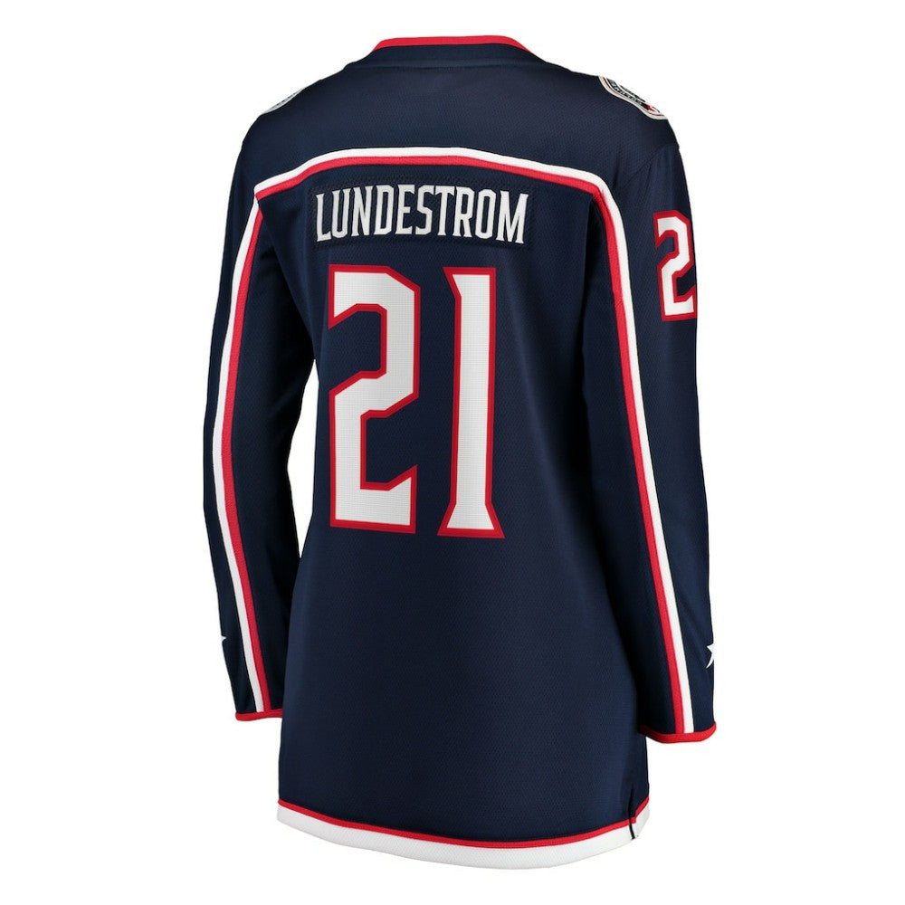 Isac Lundestrom Columbus Blue Jackets Fanatics Women's Home Breakaway Jersey On Sale