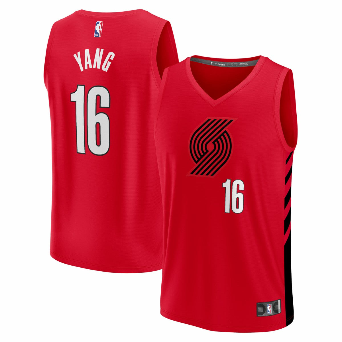 Yang Hansen Portland Trail Blazers Fast Break Replica Jersey New